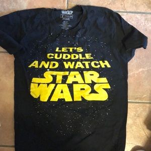 Let’s cuddle and watch Star Wars tshirt
